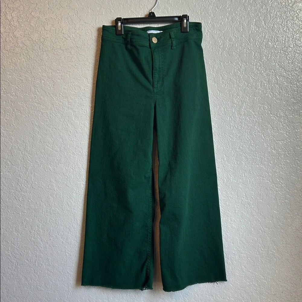 Antonio Melani Emerald Green ankle cropped jeans size 4 - Picture 1 of 5